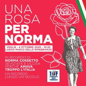 UNA ROSA PER NORMA @ Largo Parco delle Rimembranze